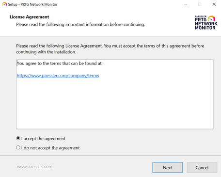 Setup Dialog: License Agreement Setup Dialog: License Agreement